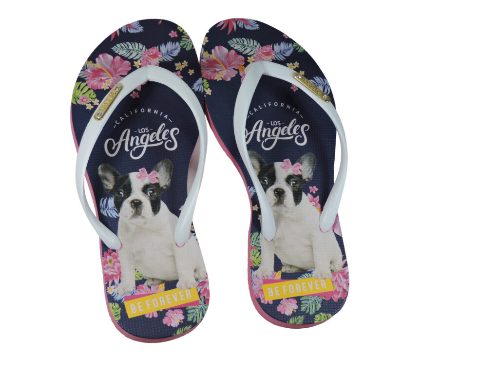 Chinelo Be forever Bulldog antiderrapante verão