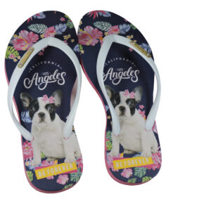 Chinelo Be forever Bulldog antiderrapante verão