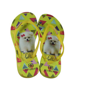 Chinelo antiderrapante lulu Amarelo Be forever rafitthy confortavel estampado